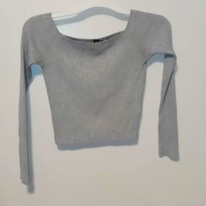 Long sleeve crop top